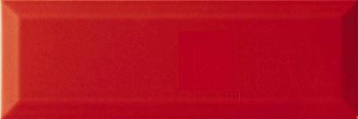 Плитка Monopole Rojo Brillo Bisel (300x100)
