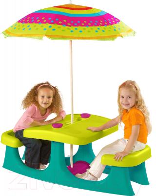 Комплект мебели с детским столом Keter Patio Center / Патио Центр (220155) - зонт в комплект не входит