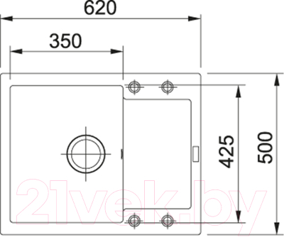 Мойка кухонная Franke Maris MRG 611С (114.0198.356)