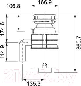 Измельчитель отходов Franke WD 50 (134.0253.918)