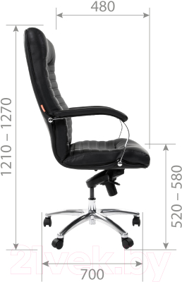 Кресло офисное Chairman 480 (коричневый)