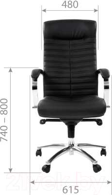 Кресло офисное Chairman 480 (экопремиум, черный)
