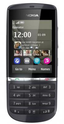 Мобильный телефон Nokia Asha 300 Graphite - спереди