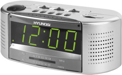 Радиочасы Hyundai H-1510  (Silver and Green) - общий вид