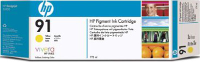 Комплект картриджей HP 91 (C9485A) 3 шт - общий вид