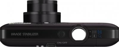 Компактный фотоаппарат Canon IXUS 100 IS (PowerShot SD780 IS) Black - вид сверху