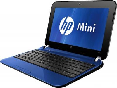 Ноутбук HP Mini 110-4103er (B1P17EA) - Вид спереди сбоку