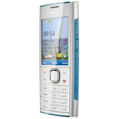 Мобильный телефон Nokia X2-00 Blue - повернут