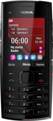 Мобильный телефон Nokia X2-02 Dark Silver - общий вид