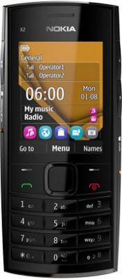 Мобильный телефон Nokia X2-02 Orange - общий вид