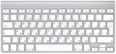 Клавиатура Apple Wireless Keyboard MC184RS/B - общий вид