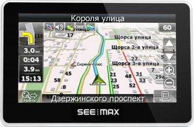 GPS навигатор SeeMax navi E410 ver. 2 - вид спереди