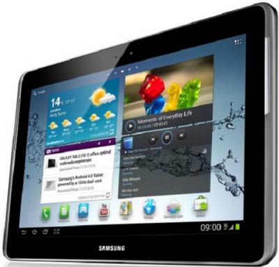 Планшет Samsung Galaxy Tab 2 10.1 16GB 3G Titanium Silver (GT-P5100) - Вид сбоку