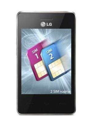 Мобильный телефон LG T375 Cookie Smart Black - спереди