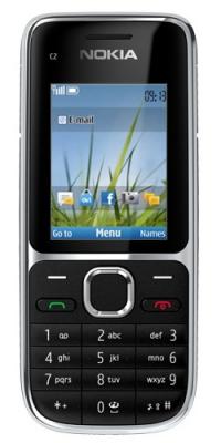 Мобильный телефон Nokia C2-01 Black - спереди
