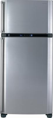 Холодильник с морозильником Sharp SJ-SC680VSL - вид спереди