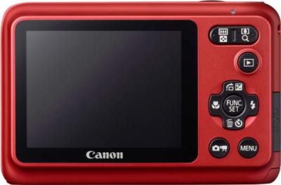 Компактный фотоаппарат Canon PowerShot A800 Red - Вид сзади