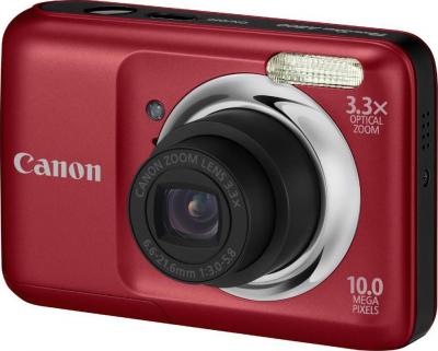 Компактный фотоаппарат Canon PowerShot A800 Red - Общий вид