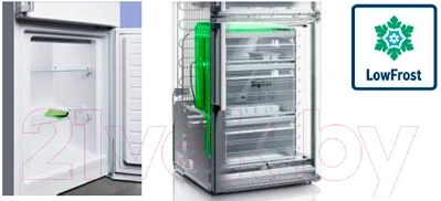 Холодильник с морозильником Bosch KGV39XW20R