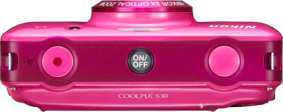 Компактный фотоаппарат Nikon COOLPIX S30 Pink - общий вид