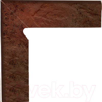 Плинтус лестничный керамический Ceramika Paradyz Semir Brown (300x80, левый)