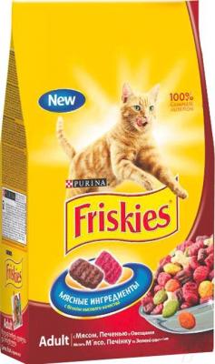 Сухой корм для кошек Friskies С мясом, печенью и овощами (10кг) - общий вид