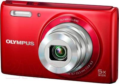 Компактный фотоаппарат Olympus VG 180 (красный)