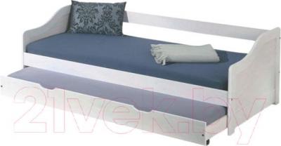 Двухъярусная выдвижная кровать Halmar Leonie (белый)