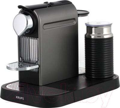 Капсульная кофеварка Krups Nespresso Citiz & Milk Titanium XN730T10