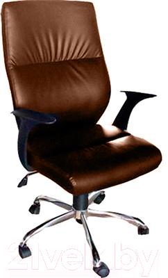 Кресло офисное Деловая обстановка Неон Хром MFT (темно-коричневый)