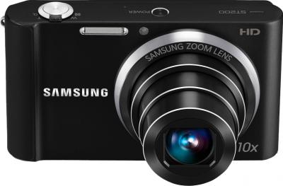Компактный фотоаппарат Samsung ST200F (EC-ST200FBPBRU) Black - общий вид