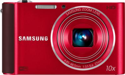 Компактный фотоаппарат Samsung ST200F (EC-ST200FBPRRU) Red - вид спереди