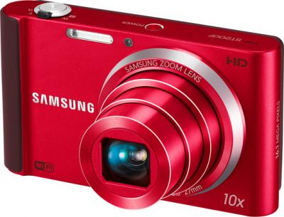 Компактный фотоаппарат Samsung ST200F (EC-ST200FBPRRU) Red - общий вид