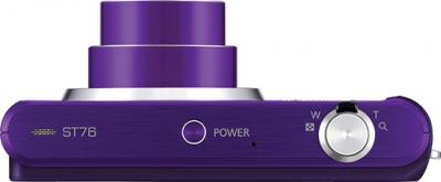 Компактный фотоаппарат Samsung ST76 (EC-ST76ZZFPLRU) Purple - вид сверху