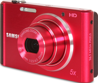 Компактный фотоаппарат Samsung ST76 (EC-ST76ZZFPRRU) Red - общий вид