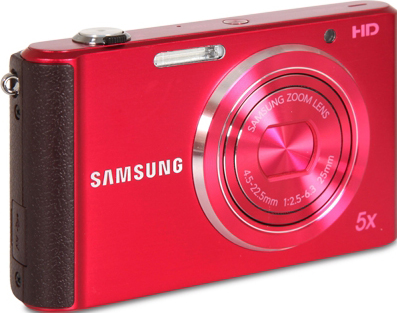 Компактный фотоаппарат Samsung ST76 (EC-ST76ZZFPRRU) Red - общий вид