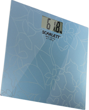 Напольные весы электронные Scarlett SC-218 (Blue) - общий вид