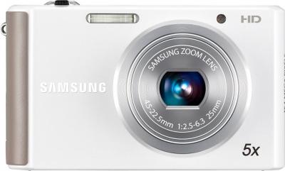 Компактный фотоаппарат Samsung ST76 (EC-ST76ZZBPWRU) White - вид спереди