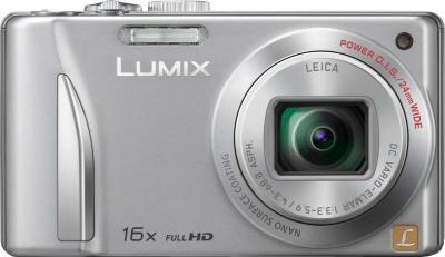 Компактный фотоаппарат Panasonic Lumix DMC-TZ25EE-S - вид спереди