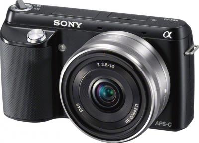Беззеркальный фотоаппарат Sony Alpha NEX-F3D Black - общий вид