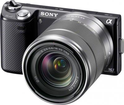 Беззеркальный фотоаппарат Sony Alpha NEX-5ND Black - общий вид