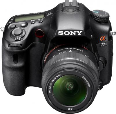 Зеркальный фотоаппарат Sony Alpha SLT-A77K - вид спереди