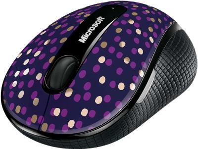 Мышь Microsoft Wireless Mobile Mouse 4000 Eggplant Dot - общий вид