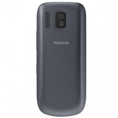 Мобильный телефон Nokia Asha 202 Dark Gray - сзади