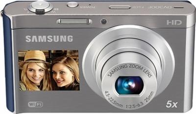 Компактный фотоаппарат Samsung DV300F (EC-DV300FBPURU) Silver-Blue - общий вид