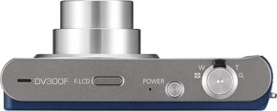 Компактный фотоаппарат Samsung DV300F (EC-DV300FBPURU) Silver-Blue - вид сверху