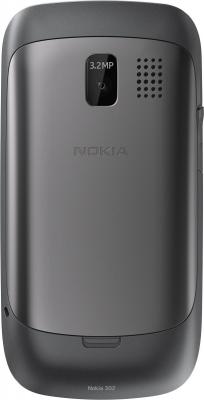 Мобильный телефон Nokia Asha 302 Dark Gray - задняя панель