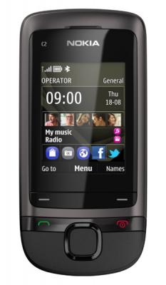 Мобильный телефон Nokia C2-05 Dark Gray - спереди