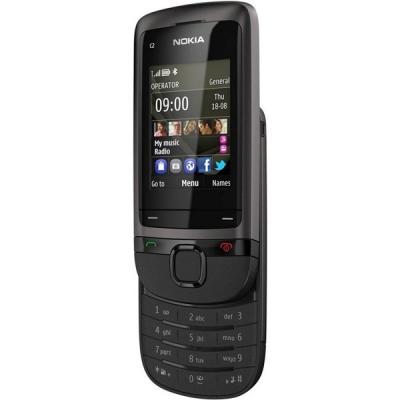 Мобильный телефон Nokia C2-05 Dark Gray - повернут