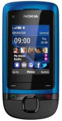 Мобильный телефон Nokia C2-05 Peaco - спереди